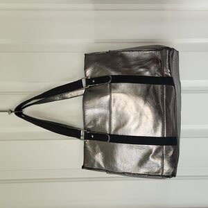 Victoria's Secret metallic tote bag